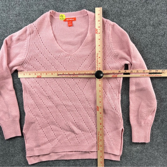 Joe Fresh Sweater Adult Medium Pink Crew Neck Casual Pullover Outdoors Womens - Picture 8 of 11